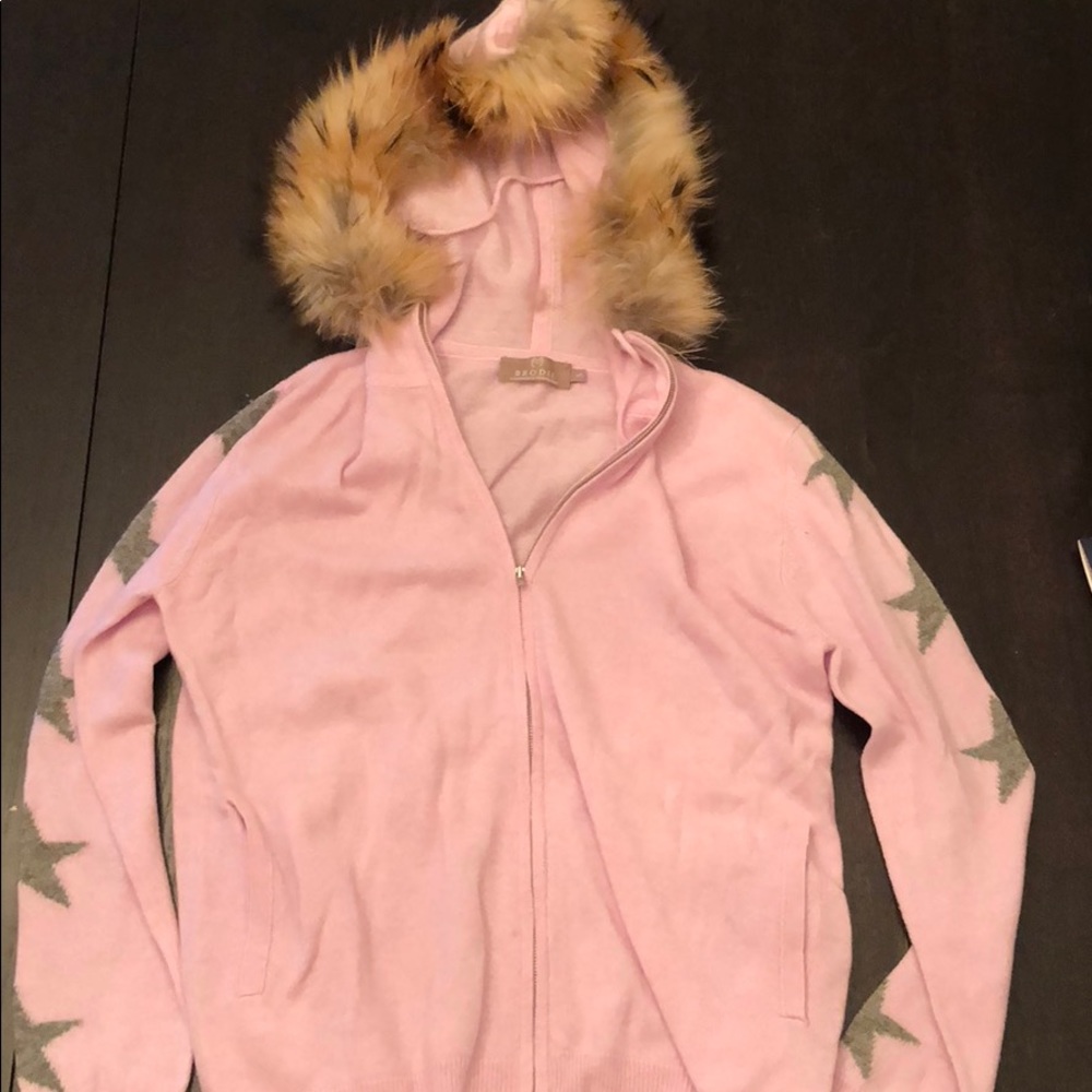 Zip Jacket with fur and stars